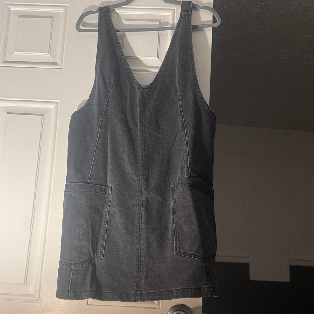 We The Free Charcoal Sleeveless Mini Dress